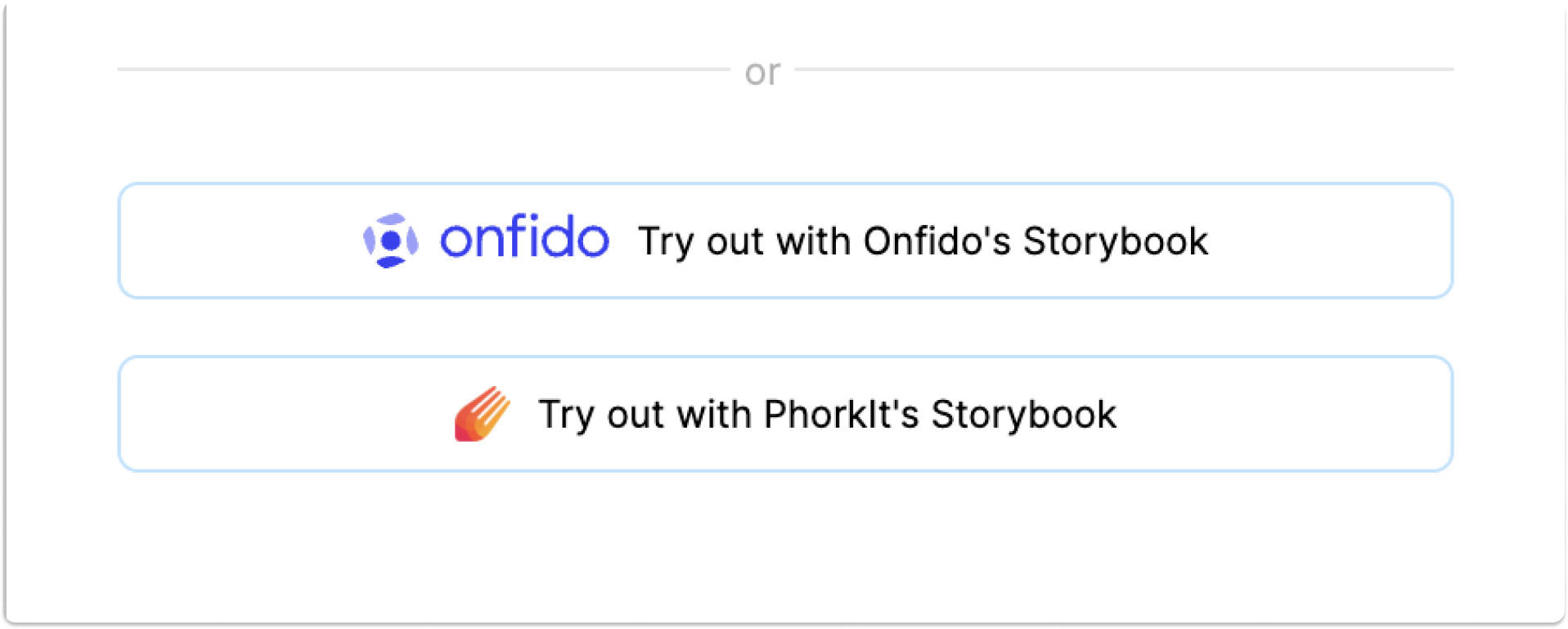 Screenshot of story.to.design with demo libraries to connect to.
