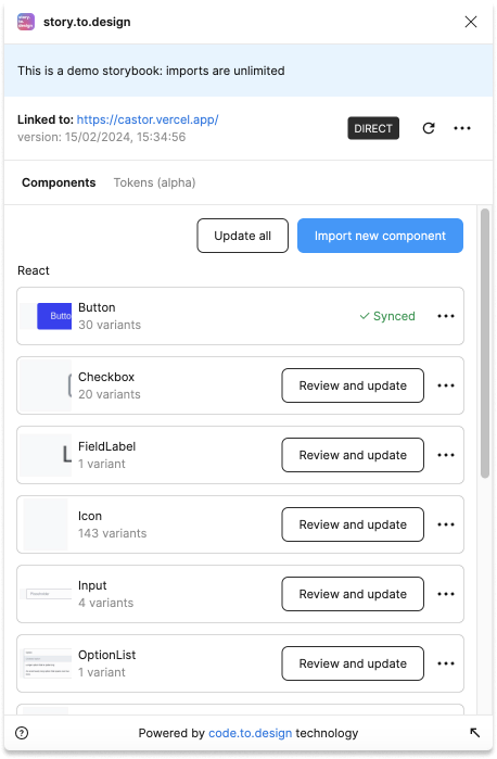 Some components can remain unsynced as each component is updated on the canvas manually