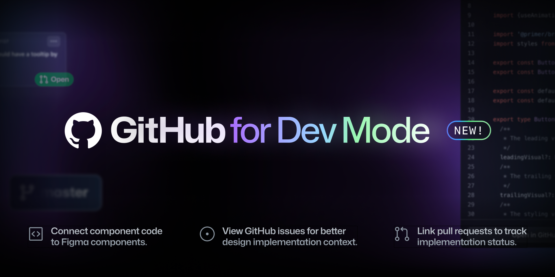 screenshot of Github for Dev Mode Figma plugin